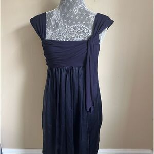 BCBG MaxAzria Navy Blue Dress w/ Bubble Hem Size 4